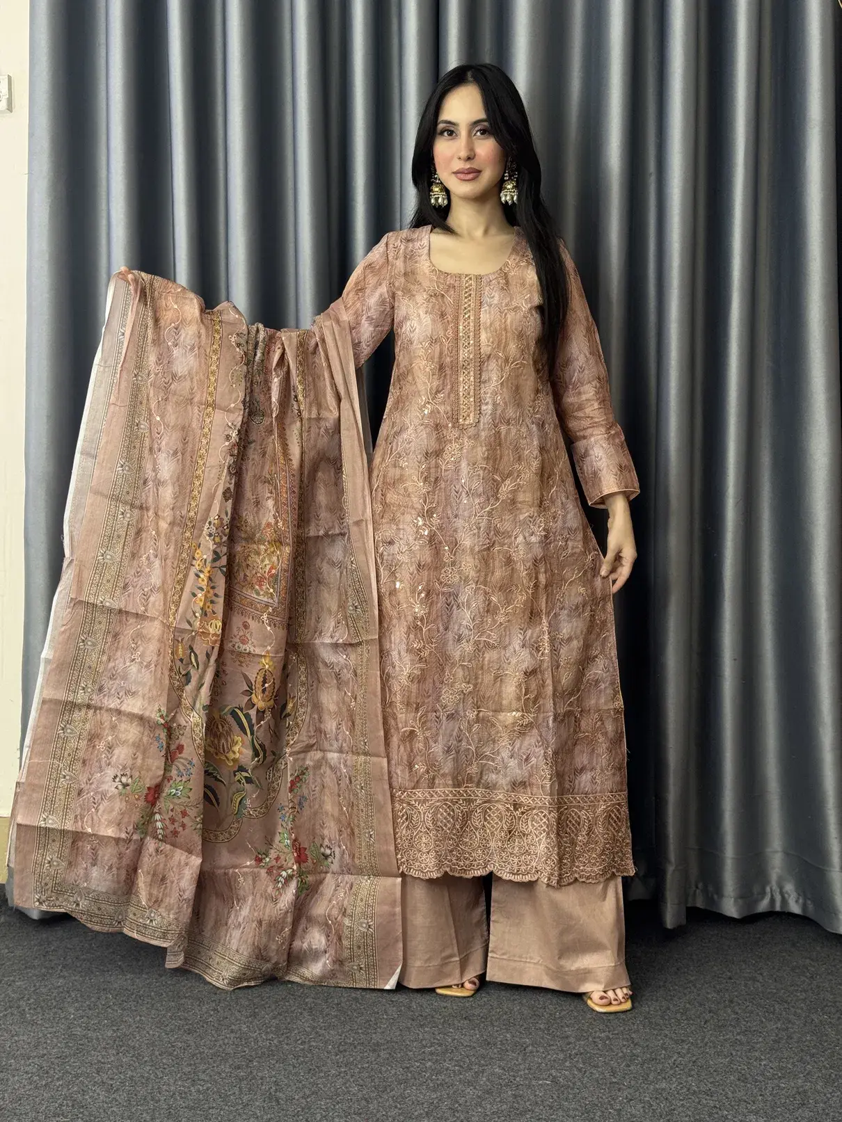 Lumina 3 Pcs Unstitched Dress